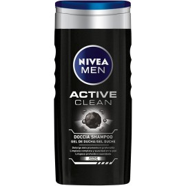 NIVEA MEN DOCCIA SHAMPOO ACTIVE CLEAN 250ML.ACTIVE CARBON