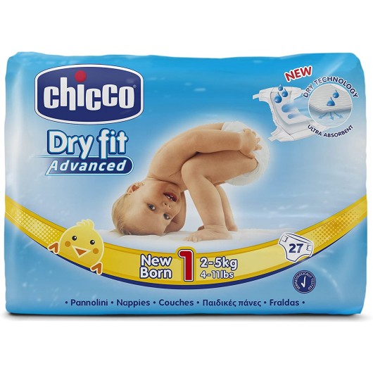 Chicco CHICCO PANNOLINI DRY FIT 1MIS.NEW BORN 2.5KG PZ.27 