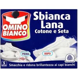 OMINO BIANCO SBIANCALANA COTONE E SETA 5 BUSTE