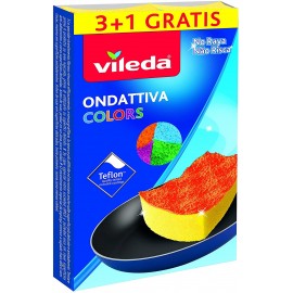 VILEDA SPUGNA ONDATTIVA COLORS PZ.3 + 1