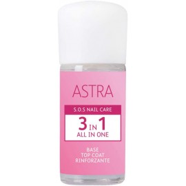 ASTRA NAIL CARE 3 IN 1 ALL IN ONE BASE TOP COAT RINFORZANTE